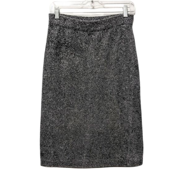 VINTAGE Diffusions Wool Angora Silk Midi Sweater Skirt M - Picture 5 of 6